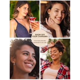 Hoop Earrings for Women & Men 316L Hypoallergenic Stainless Steels Cubic Zirconia Earrings Small Tiny Cartilage CZ Earring Fashion Gift