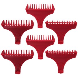 6PCs Trimmer Guides Fit for Wah l Professional 5 Star Detailer 2215, 8081, 9818, 8171, 2111, 9686, 1062-600, 8290, 8085, 8142, 8777, 8986, 8991, #2215#3792 Clipper Guards T Wide Blade Accessories