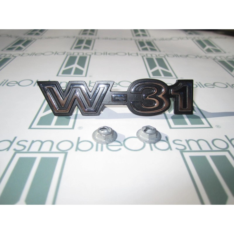 NORS 1970 Olds Cutlass 442 "W31" Chrome Front Fender Emblem