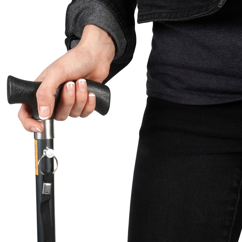 Soles Foldable Cane Walking Stick Silver (SLS802S)