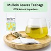 Organic Mullein Leaf Tea Lung Detox Cleanse Tea, 20 Tea