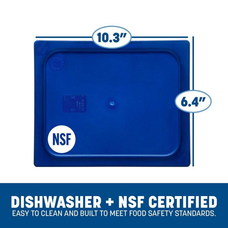 Carlisle FoodService Products StorPlus Smart Lid, Cover for Half Size