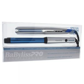 BaBylissPRO Nano Titanium Special Edition Combo Curling Wand & Straightener