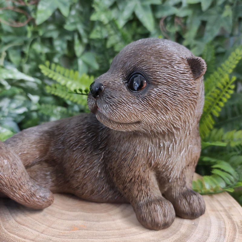 Vivid Arts 19 cm Otter, Kunstharz – nf-otta-f
