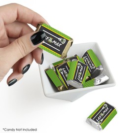 Big Dot of Happiness Lax to the Max - Lacrosse - Mini Candy Bar Wrapper Stickers - Party Small Favors - 40 Count