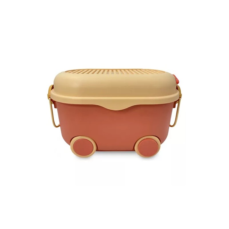 Escanver Caja Plastico Pato 48x32x56cm Organizador Casa Juguetes Rued