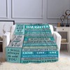 Daughter Gifts Blanket, Daughter Gifts from Dad Mom, Gifts for
