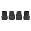 4pcs 25mm Rubber Trekking Pole Cap Crutch Ferrule Non-slip cover