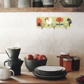 Toyo Case Harry Petter Triplicate HP-T-04 Kitchen Tool Hook, Yellow, 2.8 x 0.9 x 8.3 inches (7 x 2.2 x 21