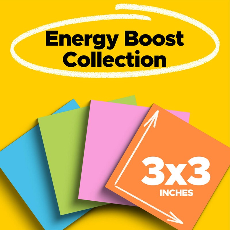 Post-it Super Sticky Notes, 24 Sticky Note Pads, 3 x