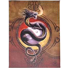 Fantastic Anne Stokes Design Yin Yang Protector Canvas/Wall Plaque