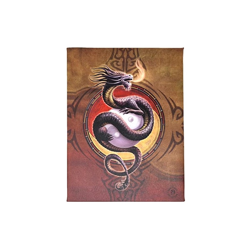Fantastic Anne Stokes Design Yin Yang Protector Canvas/Wall Plaque