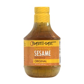 Feast From The East Original Sesame Dressing 32 Fl Oz - Sweet & Tangy - Gluten Free - Certified Kosher - All Natural No Presevatives - Asian Sesame Vinaigrette - Chinese Chicken Salad Dressing (Pack of 1)