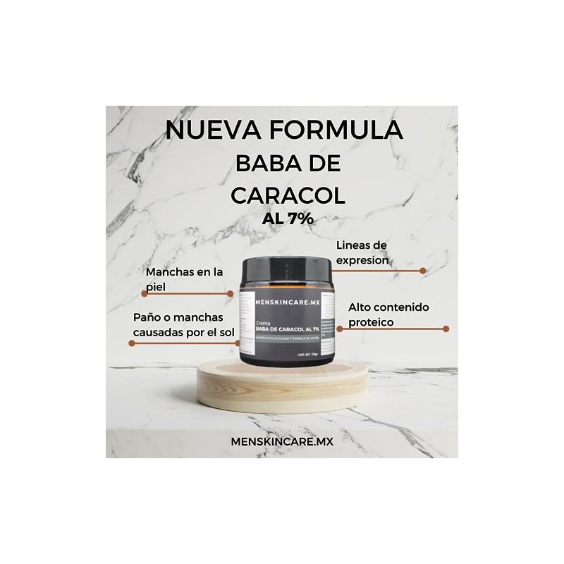 100gr Crema Baba de Caracol para Hombres regenera la piel