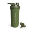 SmartShake Reforce Verde Botella Mezcladora de Acero Inoxidable 900 ml,