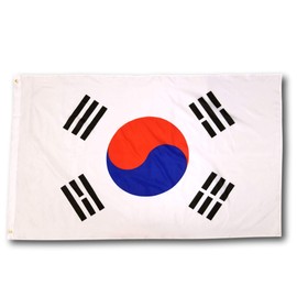 High Supply 3x5 South Korea Flag with Double Stitched Edges, Two Brass Grommets, and 100% Polyester Fabric, 3x5 South Korea Flag of South Korea, 3x5 South Korean Flag