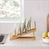 HBlife HBlife Bamboo Wooden Dish Drying Rack for Kitchen Counter,