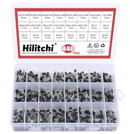 longruner 24-values 2 N2222-s9018/bc327-bc558 NPN PNP transistores de potencia de propósito general Assortment Kit – Pack de 840 LP11