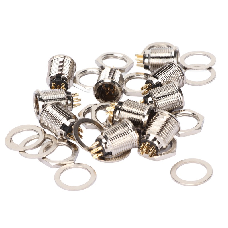 10 Set 6 Pin XLR Male Socket Base Stable Exquisite