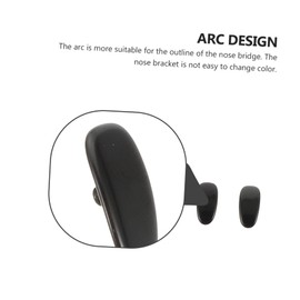 WOONEKY 2Pcs Eyeglass Nose Pads Skid Nose Cushion for Comfortable Fit Assorted Color Gold Black Durable Glasses Accessories