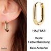 Traveller Creole Earrings Stainless Steel Various Colours, Stainless Steel