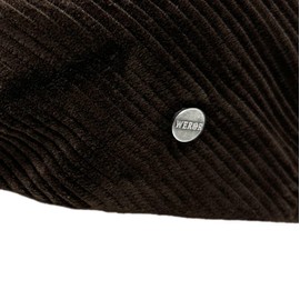WEROR WEROR-396.1 Men's Flat Cap Peaked Cap Cord, brown