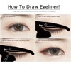 2pcs Cat Eyeliner Template Premium Pvc Material Smoky Eyes Makeup