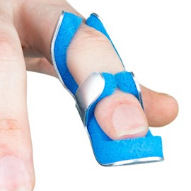 Solace Care Advance Ultra Comfort Toad Finger Splint - Prefect For Trigger Finger, Mallet Finger, Finger Fracture, Knuckle Sprain & Post-Operative Healing - Small