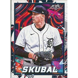2022 Topps Fire #80 Tarik Skubal Detroit Tigers Baseball Card