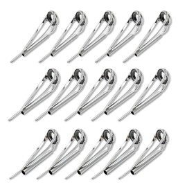Top Guide Rod Guide Spool Stainless Fishing Rod Tip Repair 15-Piece Set (6-1.6mm/6-1.8mm/6-2.0mm)