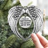 Christmas Memorial Hanging Ornaments Angel Wings, Memory Gifts Pendant I