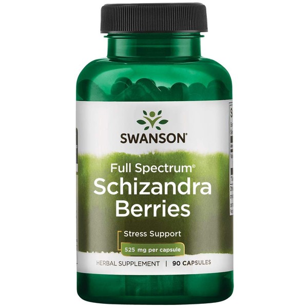 Swanson Full Spectrum Schizandra Berries 525 Milligrams 90 Capsules