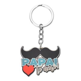 Papa Gifts Keychain for Dad Grandpa Father Day Gifts for Papa Daddy Men Father Birthday Gifts for Grandpa Granddad Beard Keychain for New Bonus Dad Daddy Father in Law Gifts for Papa Grandfather