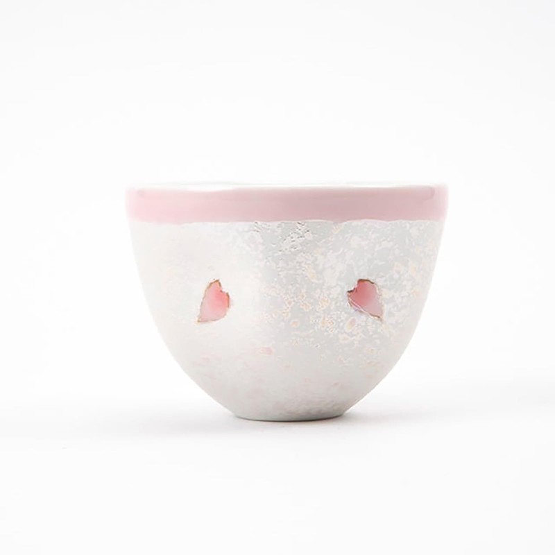 Arita Ware Tea Cup Sencha Cherry Blossom Pink Hand-painted Tanseikan