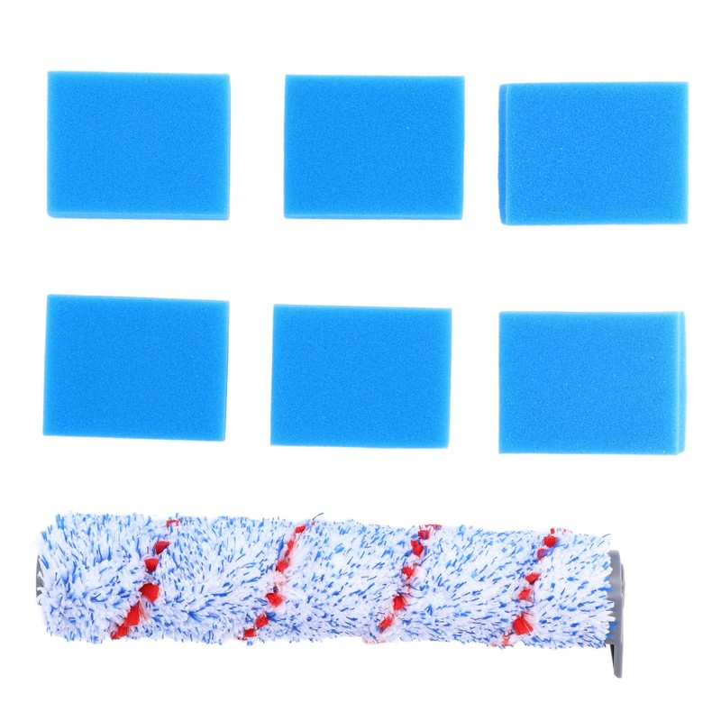 Brush Roller Filter Sponges Set for HF10E‑01 Vacuum Cleaner Part