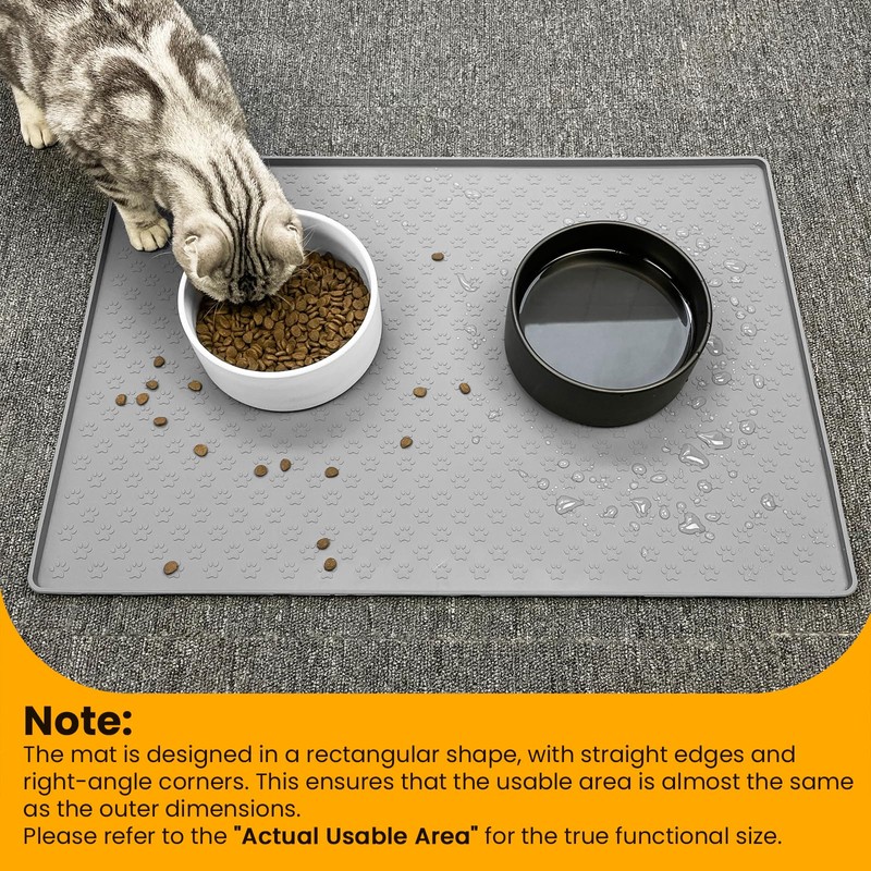 Ptlom Pet Placemat for Dog and Cat, Mat for Prevent