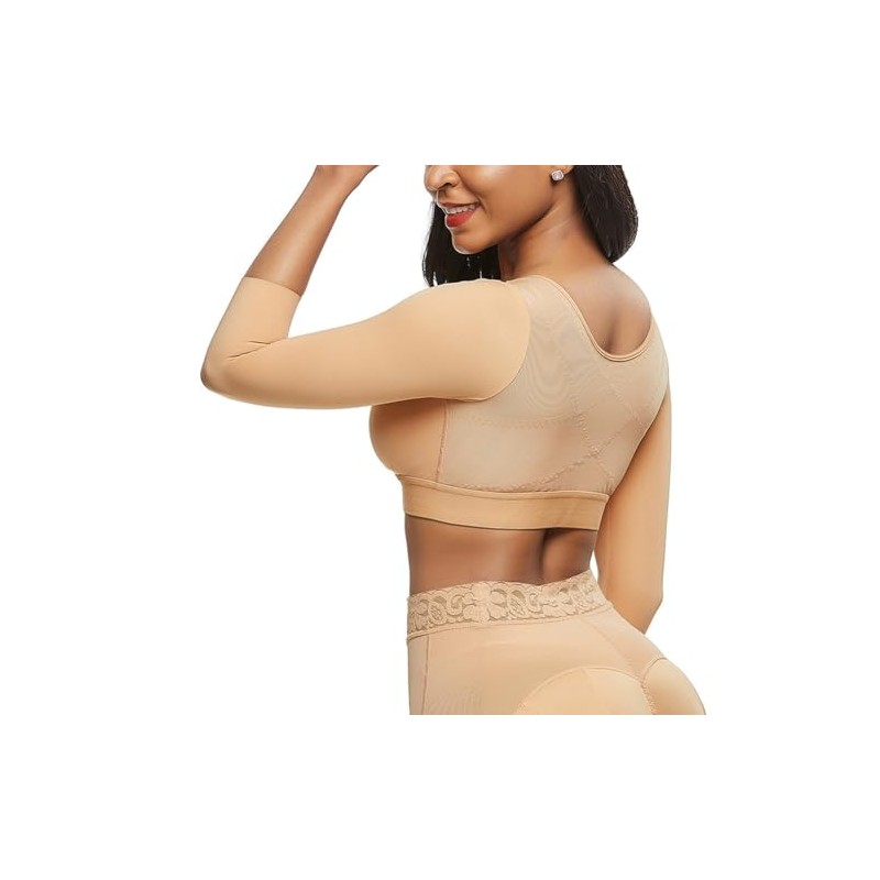 Arm Compression Sleeves for Women Post Surgery Front Closure Surgical