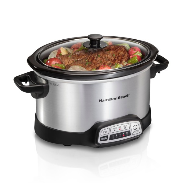Hamilton Beach 4 Quart Programmable Slow Cooker with Flexible Easy
