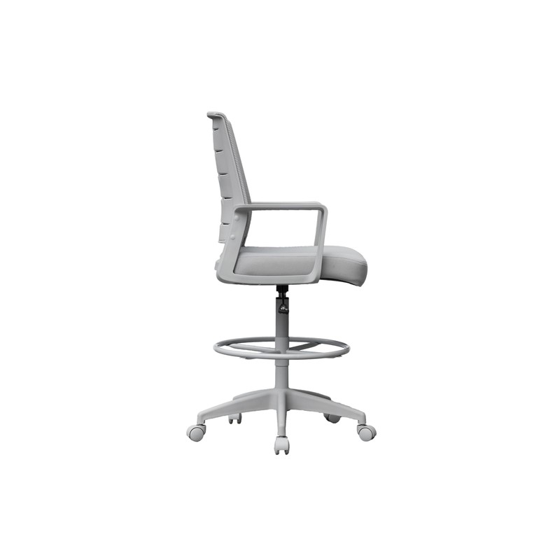 Boss Office Products All Gray Stool Drafting Chair