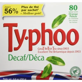 Typhoo Tea Orange Pekoe Decaf Tea, 80 Count