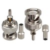 10PCS BNC Male Crimp Solder Attachment Connector 50 Ohm Impedance