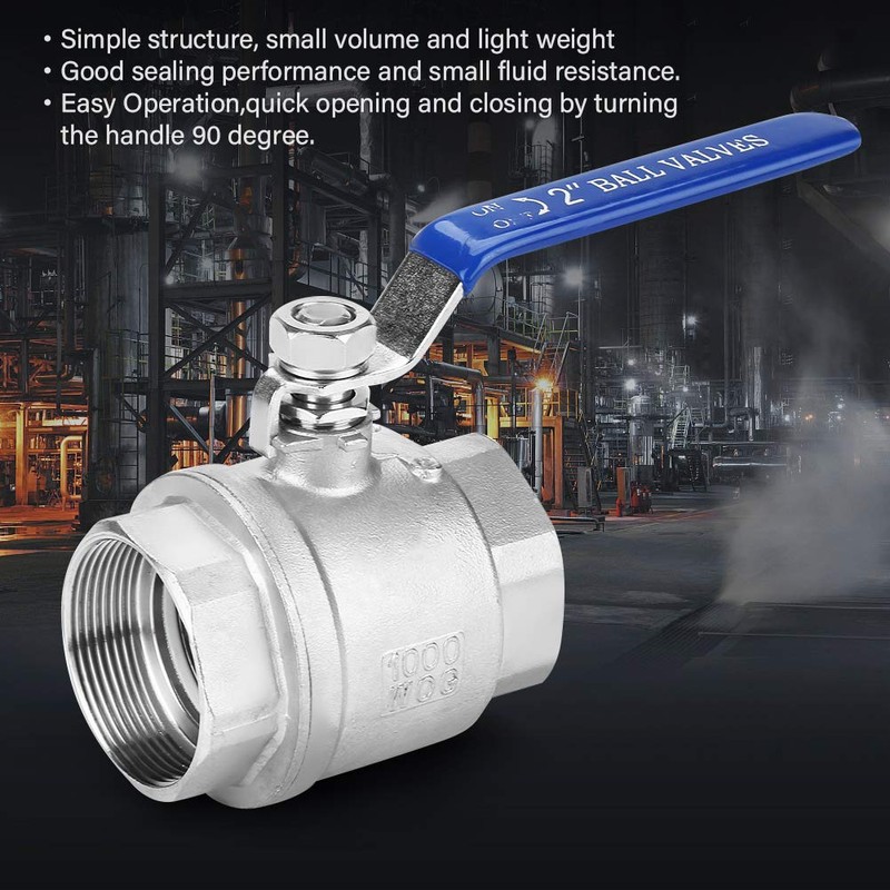 Female Thread Ball Valve, 2 Inch DN50 1000 WOG 304
