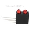100Pcs 3mm Light Holder Dual Hole LED Diode Lamp with