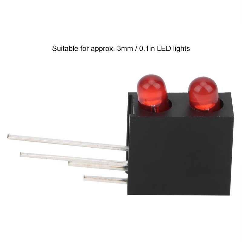 100Pcs 3mm Light Holder Dual Hole LED Diode Lamp with