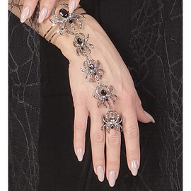 Widmann 09663 Women's Bracelet with Spider Ring, One Size