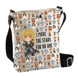 PLITI I Move The Stars For No One Sarah & Jareth Merchandise The Worm Fans Geschenk Goblin King Lover Crossbody Taschen, Move No One Cbagu, 8×7.5×1.8inches