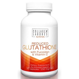 Collagen Laborés Reduced Glutathione with Fucoidan & Vitamin C– Supplements to Maintain Healthy Immunity, for Healthy Liver & Detox - Non-GMO, Gluten-Free – GMP Certified