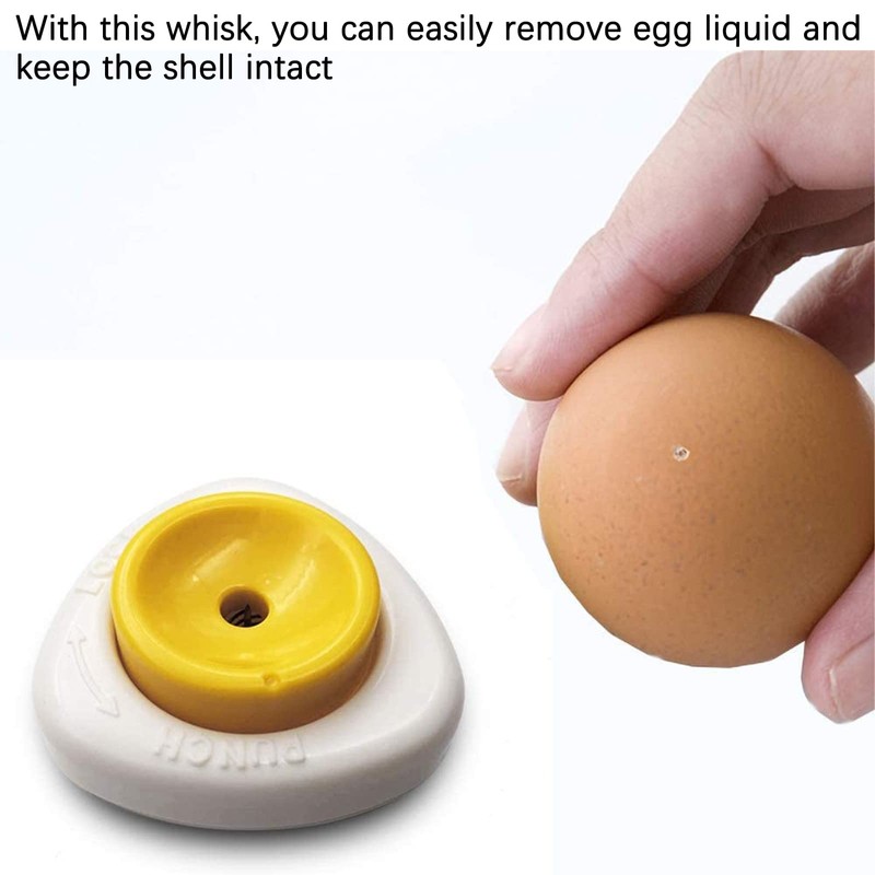 Egg Pricker for Boiled Eggs, Semi-Automatic Egg Piercer Pricker Pinhole