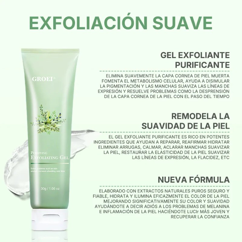 Gel Exfoliante Facial Suave Renovador De Piel Y Niacinamida 001