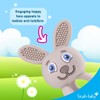 Brush Baby Bobbie Bunny Baby Teether Toy Cappuccino Grey |